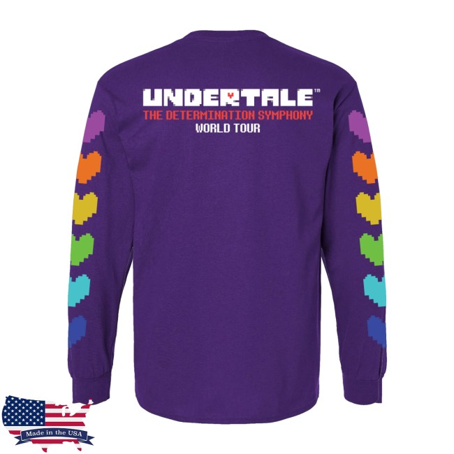 Undertale Symphony Merch Store Undertale World Tour Long Sleeve Tee Shirt (Purple) 4 Undertale Symphony Merch Store Undertale World Tour Long Sleeve Tee Shirt (Purple)