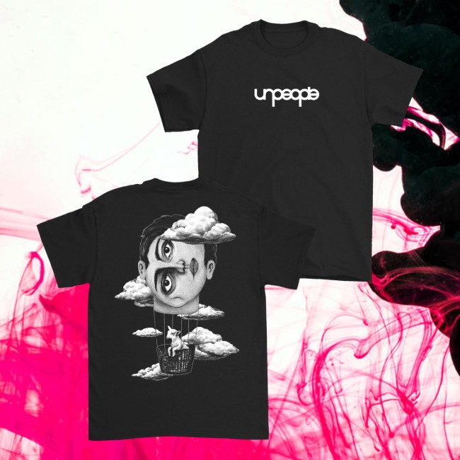 Unpeople Merch Store Clouds Tee Black 5 Unpeople Merch Store Clouds Tee Black