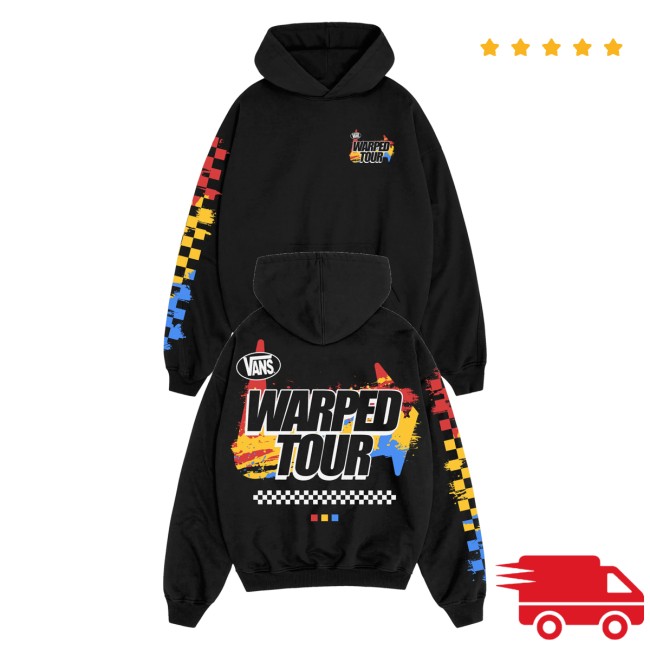 Vans Warped Tour Merch Store Color Blur Hoodie 5 Vans Warped Tour Merch Store Color Blur Hoodie