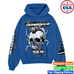 Vans Warped Tour Merch Store Encino Skull Hoodie