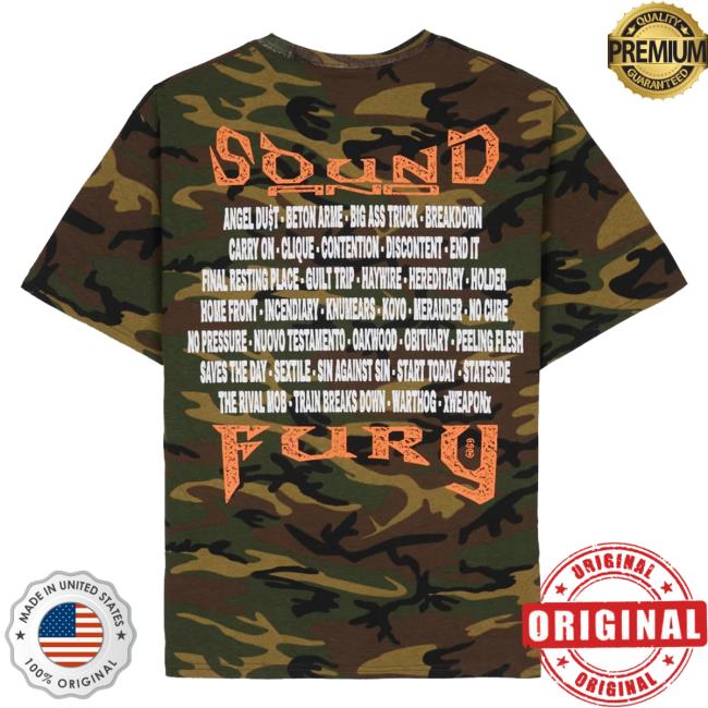 Brain Dead Merch Store Brain Dead X Sound & Fury 2026 Lineup T-Shirt Camo 4 Brain Dead Merch Store Brain Dead X Sound & Fury 2026 Lineup T-Shirt Camo