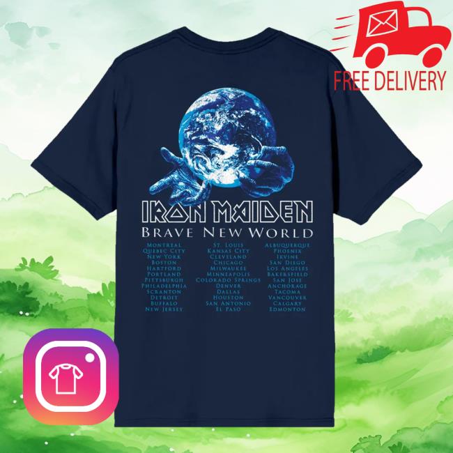 Iron Maiden Merch Store Im50 Brave New World Tour Tee 4 Iron Maiden Merch Store Im50 Brave New World Tour Tee