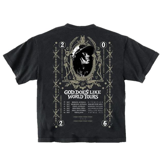 Jid Merch Store Faded Black J.I.D. Au Nz Tour Tee 4 Jid Merch Store Faded Black J.I.D. Au Nz Tour Tee