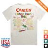 Queen Merch Store A Kind Of Magic Vintage White Tour T-Shirt