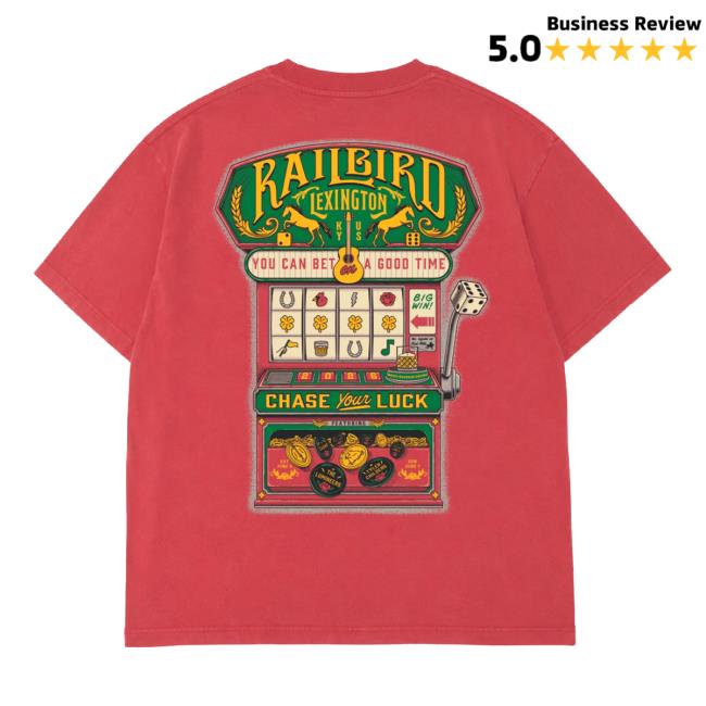 Railbird Festival Merch Store 2026 Slot Machine Tee 4 Railbird Festival Merch Store 2026 Slot Machine Tee