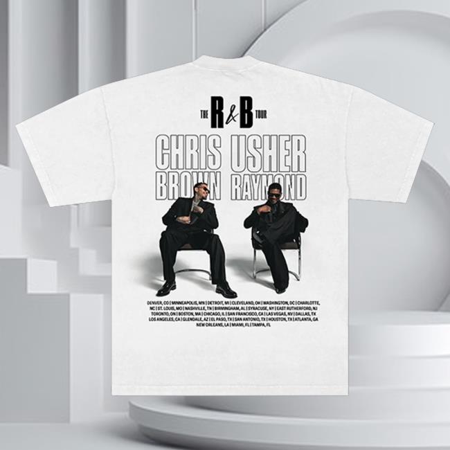 Raymond And Brown Tour Merch Shop Store R&B Tour White Graphic Tee 4 Raymond And Brown Tour Merch Shop Store R&B Tour White Graphic Tee