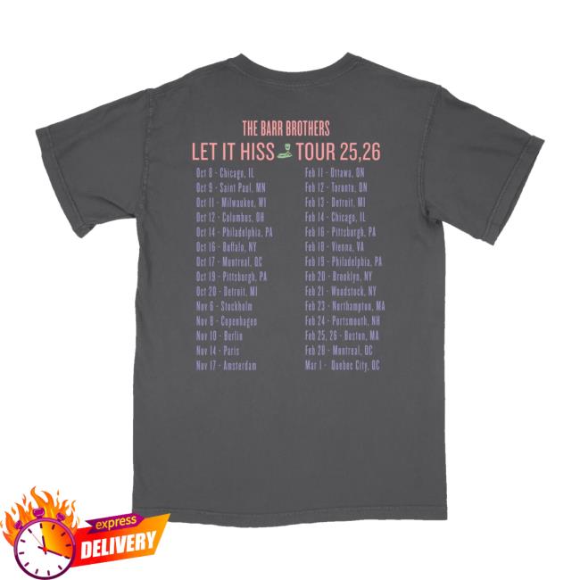 The Barr Brothers Merch Shop Black Photo Tour Tee 2025-2026s 3 The Barr Brothers Merch Shop Black Photo Tour Tee 2025-2026s