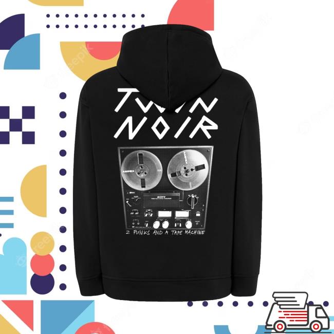 Twin Noir Merch Store Twin Noir Tape Machine Zip-Hood 3 Twin Noir Merch Store Twin Noir Tape Machine Zip-Hood