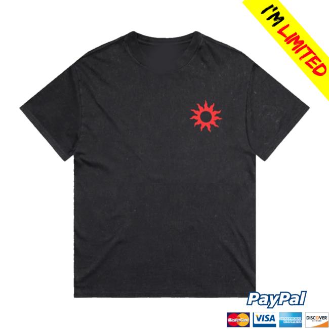 Calvin Harris Merch Shop Belfast Vital Stone Wash Black Sun Flame T-Shirt 5 Calvin Harris Store Merch Shop Belfast Vital Stone Wash Black Sun Flame T-Shirt