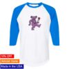 Grateful Dead Merch Store Purple Bear With Rose Baseball Tee 2 Grateful Dead Merch Store Purple Bear With Rose Baseball Tee