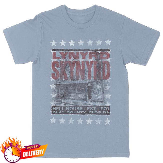 Lynyrd Skynyrd Merch Store Hell House Fine Lines Tee 3 Lynyrd Skynyrd Merch Store Hell House Fine Lines Tee