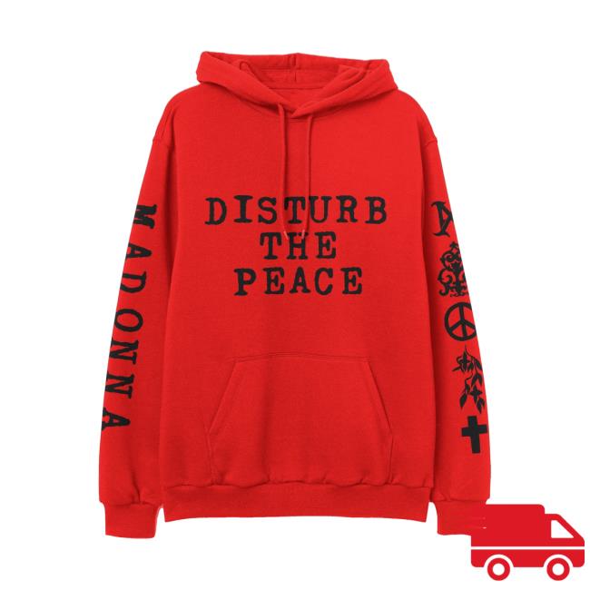 Madonna Store Merch Disturbe The Peace Red Pullover Hoodie 5 Madonna Store Merch Disturbe The Peace Red Pullover Hoodie