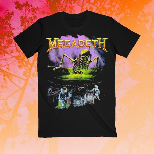 Megadeth Merch Store Contaminated Vintage T-Shirt